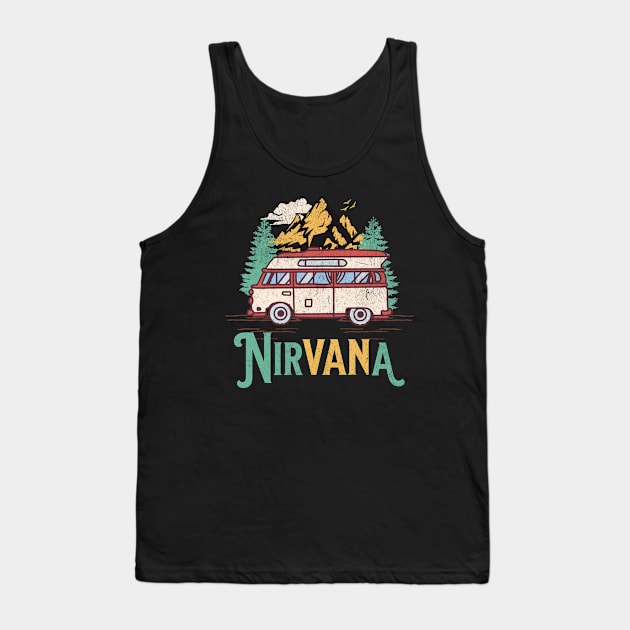 Camper Van Life Camping Nirvana Tank Top by SunburstGeo